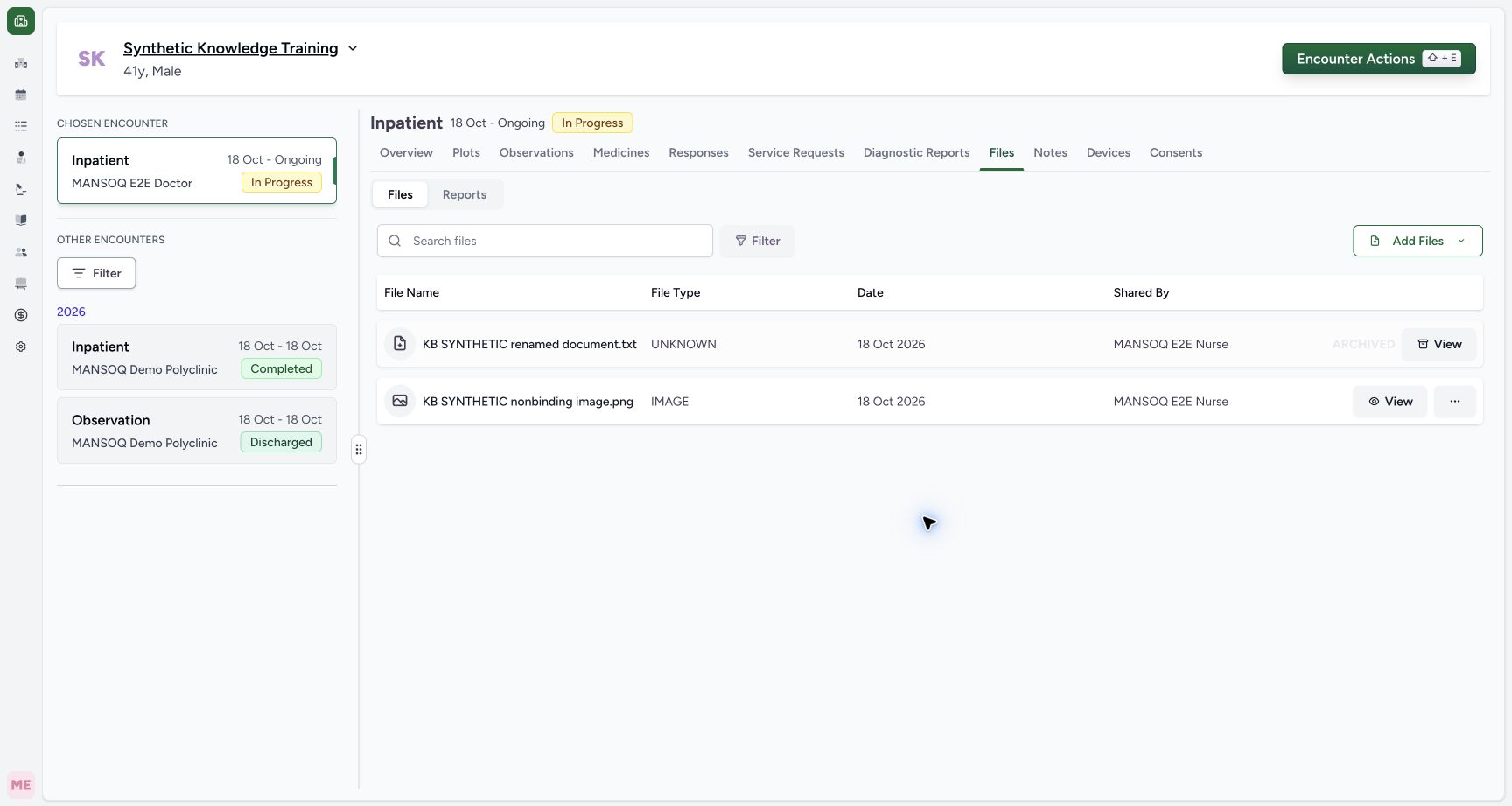 Verify the archived row. Actual 1728 by 921 MANSOQ desktop workflow.