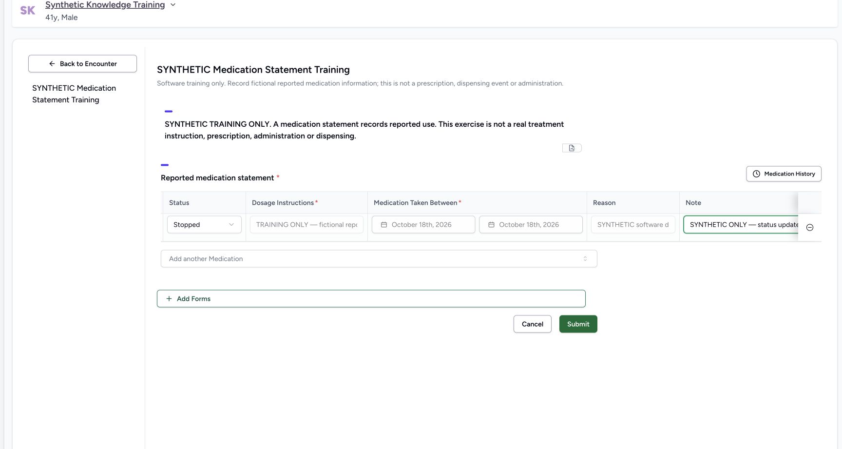 Stopped update draft. Actual 1728 by 921 desktop statement lifecycle and selected-encounter scope.