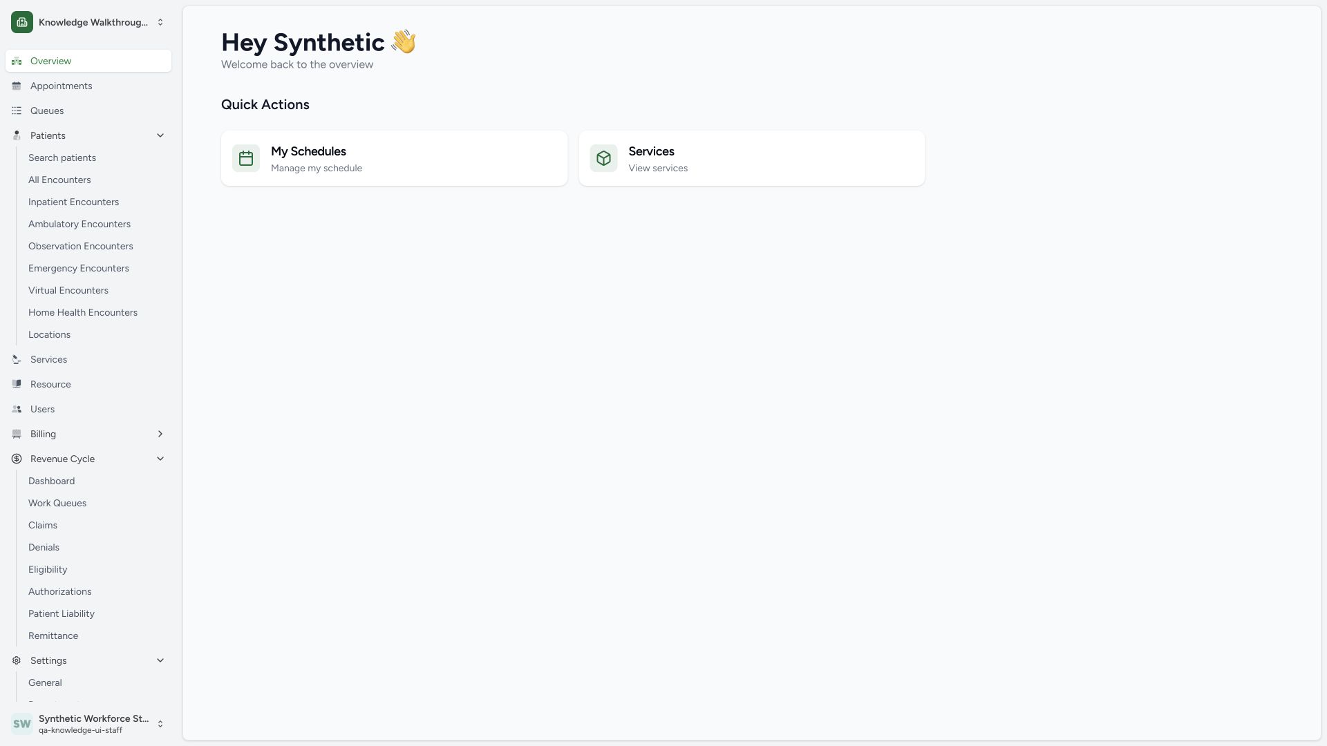 Verify the Staff identity and authorized Clinic workspace. Actual wide MANSOQ synthetic existing Staff account sign-out and masked sign-in view.