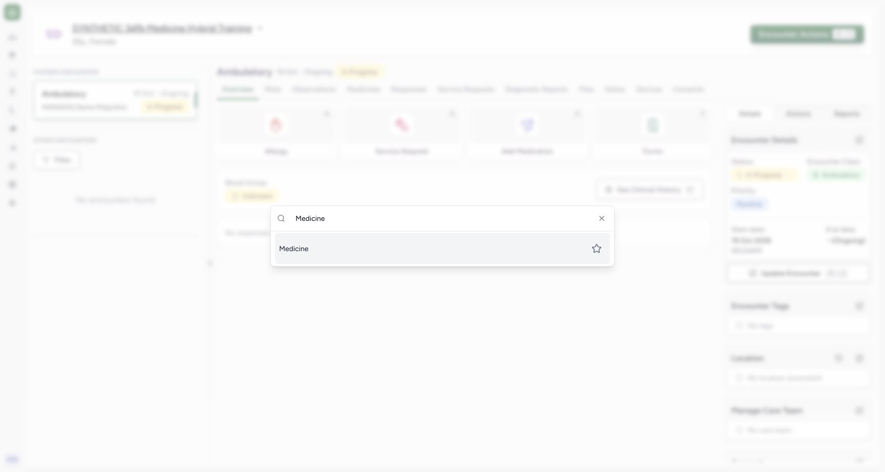Select the installed Medicine form. Genuine 1728 by 921 MANSOQ desktop with an ordinary Doctor and a clearly fictional Polyclinic case.