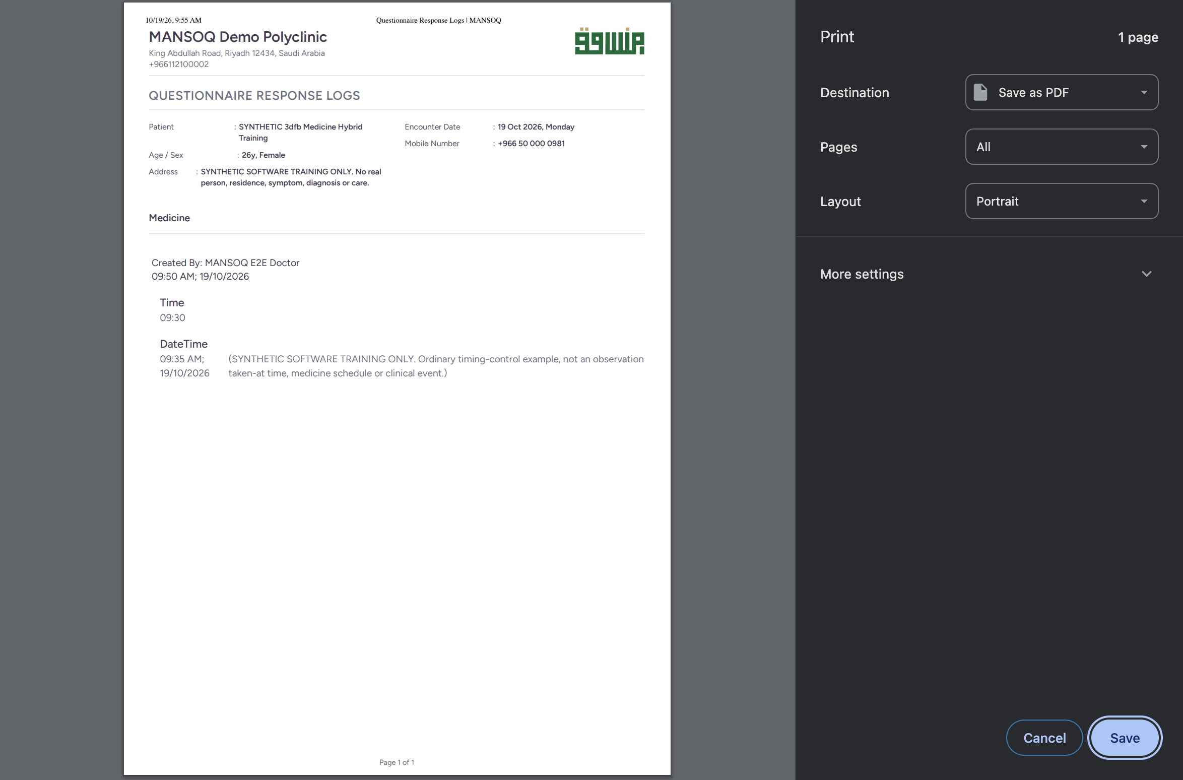 Review the genuine macOS Chrome Print dialog. Genuine macOS Chrome Print or Save dialog.