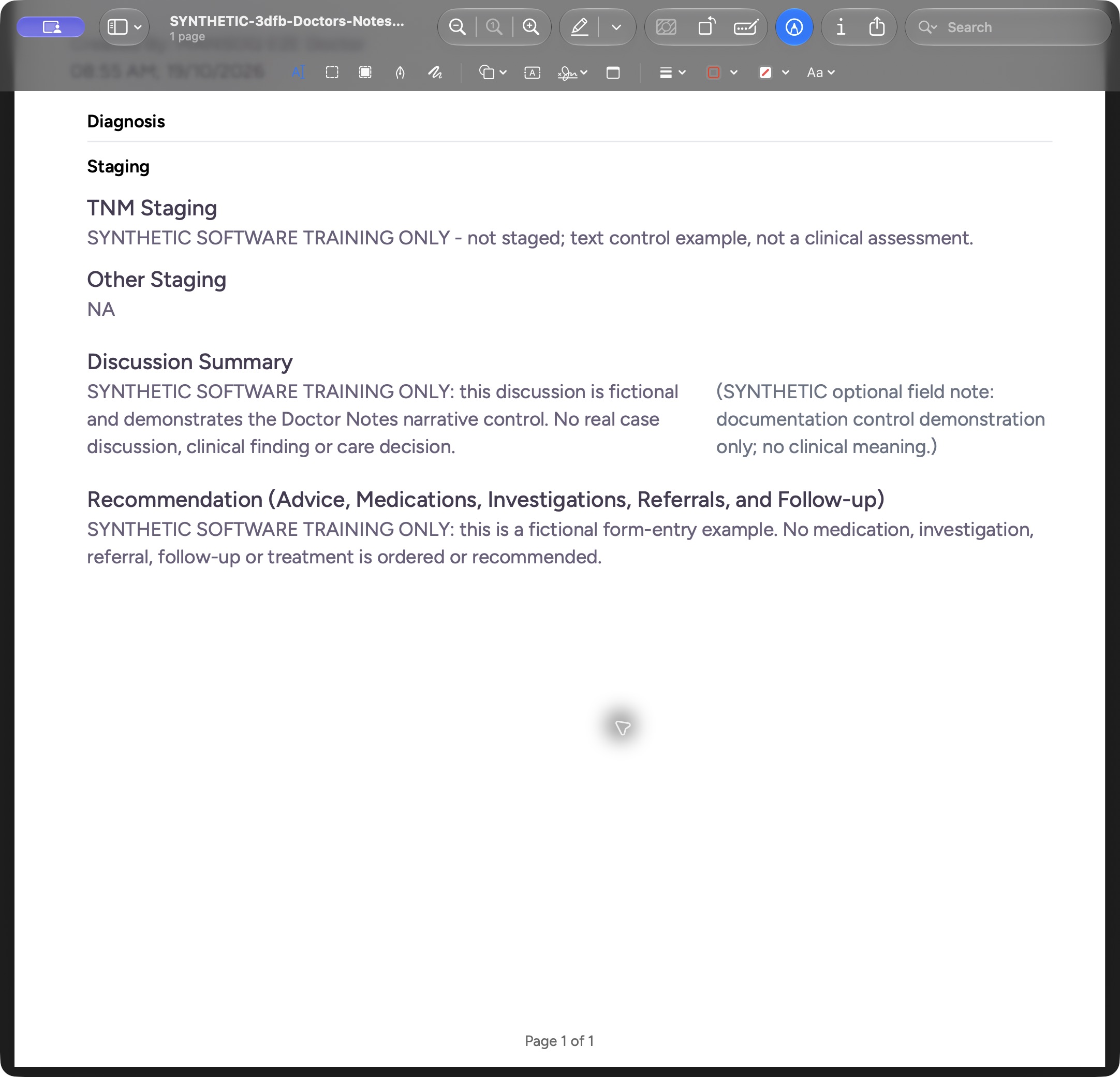 Read the complete saved PDF lower page in macOS Preview. Genuine macOS Preview PDF viewer.