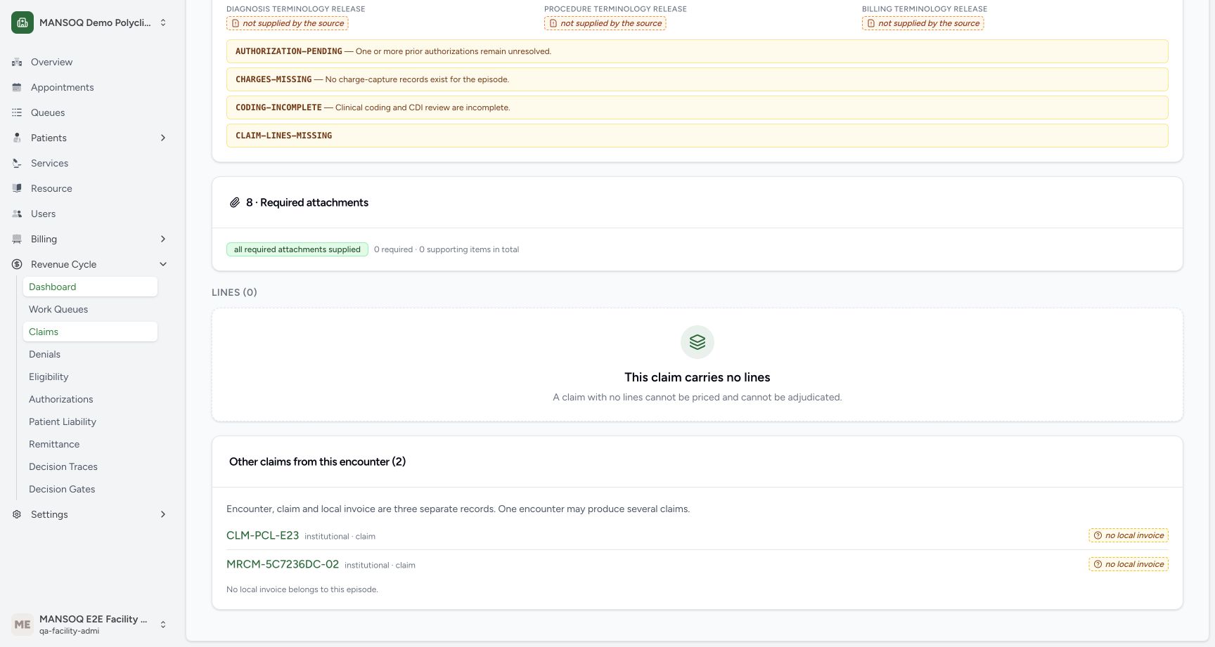 Read the no-lines result and choose the other claim. Genuine synthetic claims view.