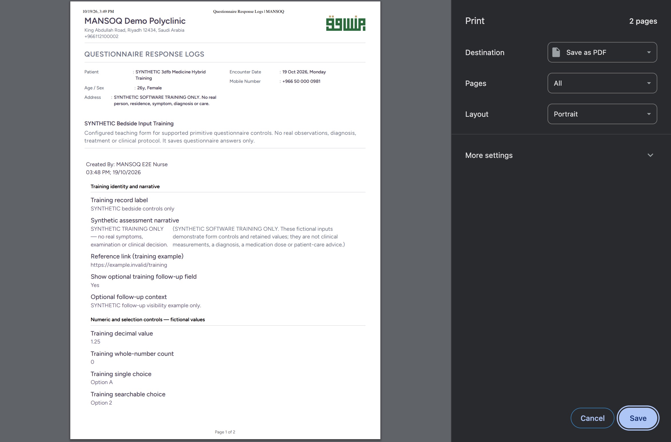 Review the genuine macOS Chrome Print dialog. Genuine macOS Chrome Print or Save dialog.