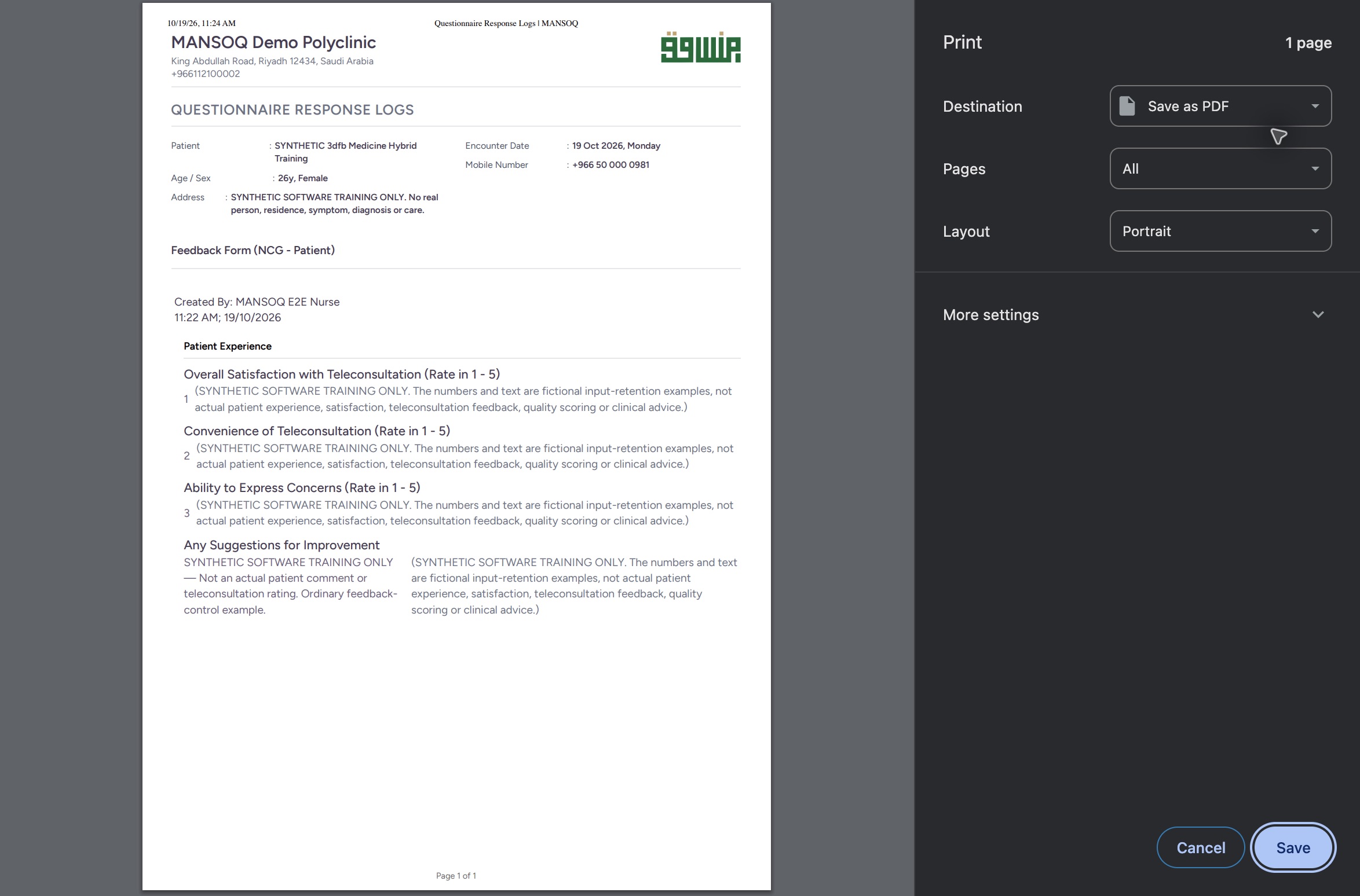 Review the genuine macOS Chrome Print dialog. Genuine macOS Chrome Print or Save dialog.
