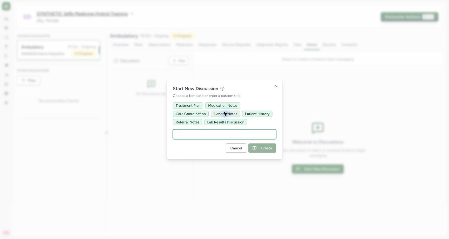 Whitespace title create disabled on the synthetic training case