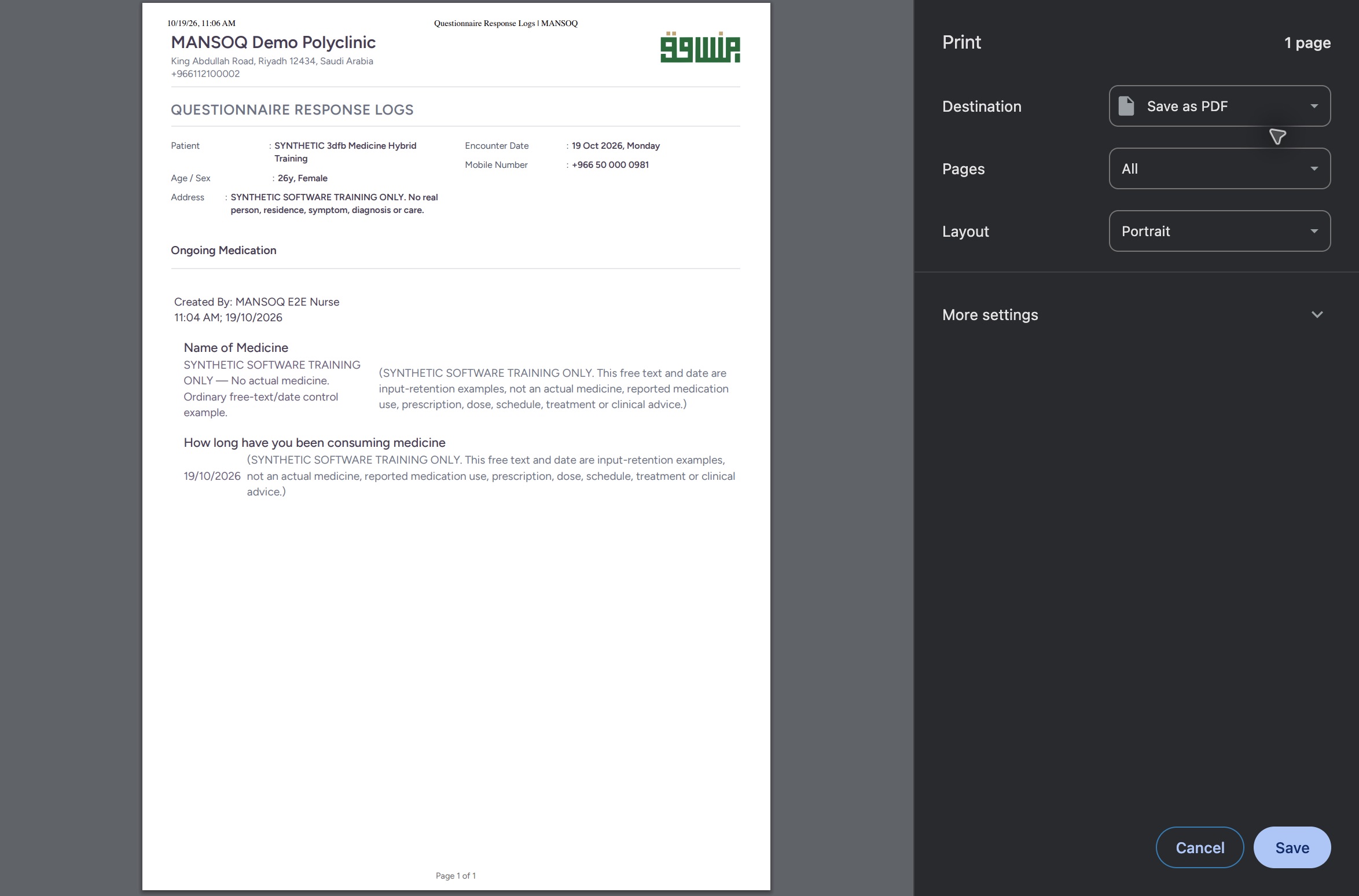 Review the genuine macOS Chrome Print dialog. Genuine macOS Chrome Print or Save dialog.