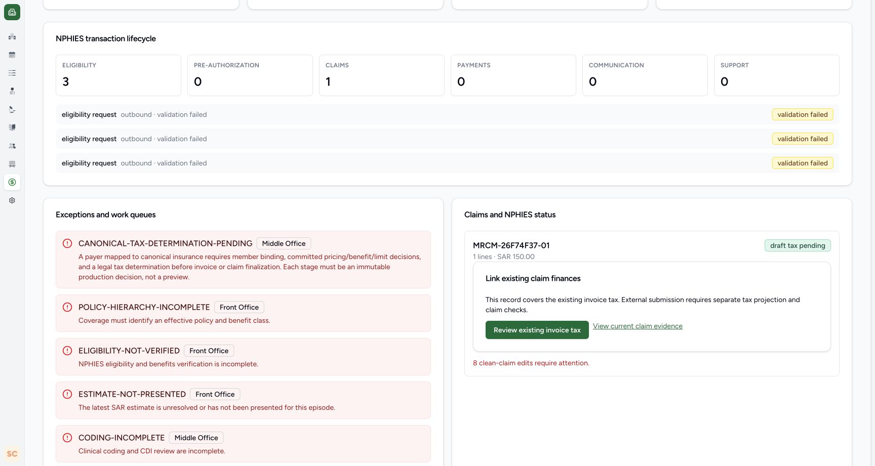 Locate Review on the selected held case. Genuine wide MANSOQ screen with fictional local training records.