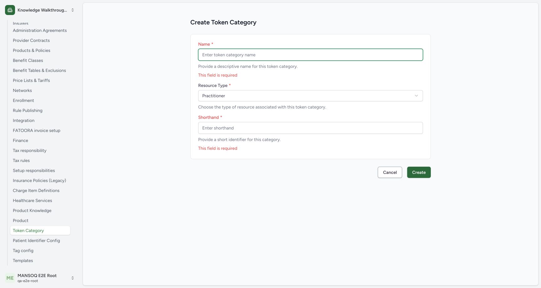 Read required category fields. Actual fictional MANSOQ teaching.