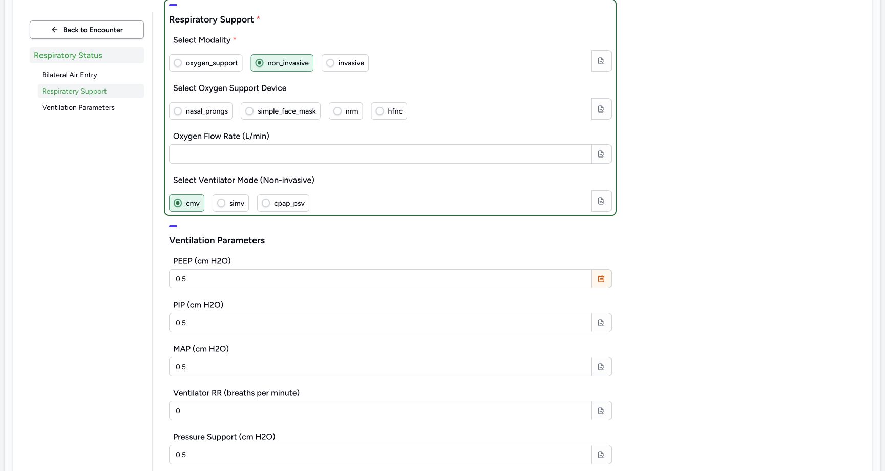 Review the cleared optional flow field. Actual MANSOQ wide desktop with a fictional training case.